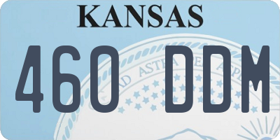 KS license plate 460DDM