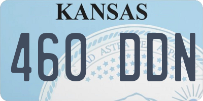 KS license plate 460DDN