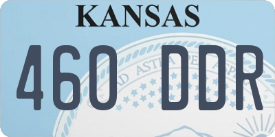 KS license plate 460DDR