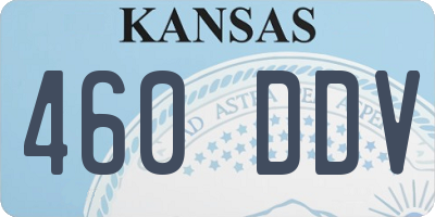 KS license plate 460DDV