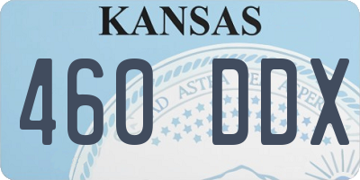 KS license plate 460DDX