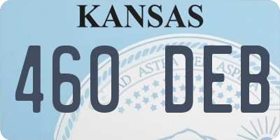 KS license plate 460DEB