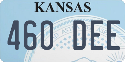 KS license plate 460DEE