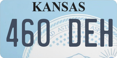 KS license plate 460DEH