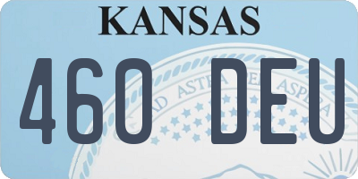 KS license plate 460DEU