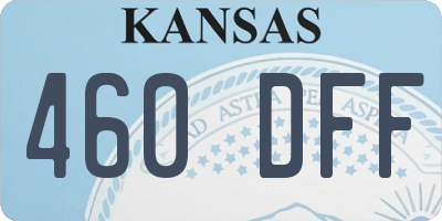 KS license plate 460DFF