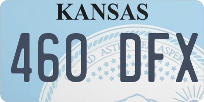 KS license plate 460DFX