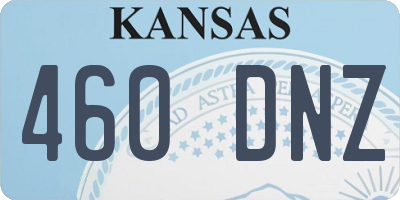 KS license plate 460DNZ