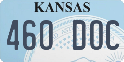 KS license plate 460DOC