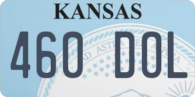 KS license plate 460DOL