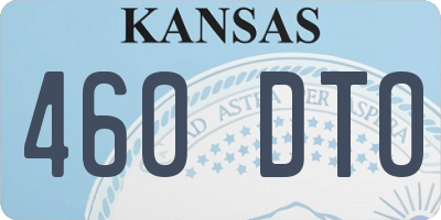 KS license plate 460DTO