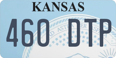 KS license plate 460DTP