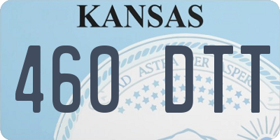 KS license plate 460DTT