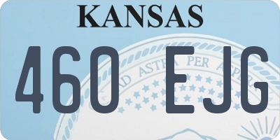 KS license plate 460EJG