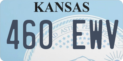 KS license plate 460EWV