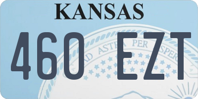 KS license plate 460EZT