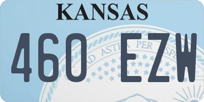 KS license plate 460EZW