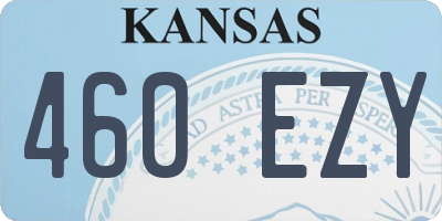 KS license plate 460EZY