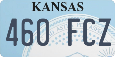 KS license plate 460FCZ