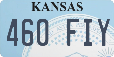 KS license plate 460FIY