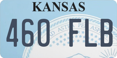 KS license plate 460FLB