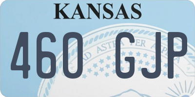 KS license plate 460GJP