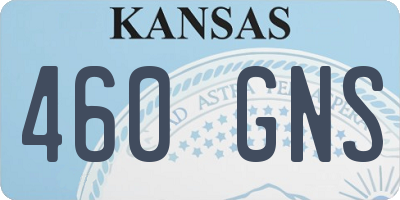 KS license plate 460GNS