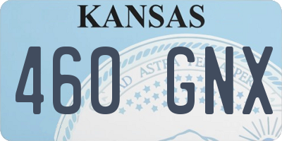 KS license plate 460GNX