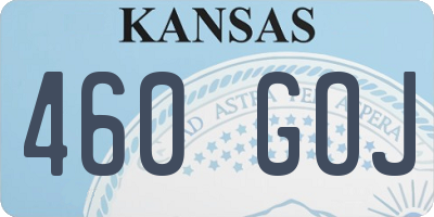 KS license plate 460GOJ