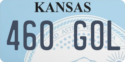 KS license plate 460GOL