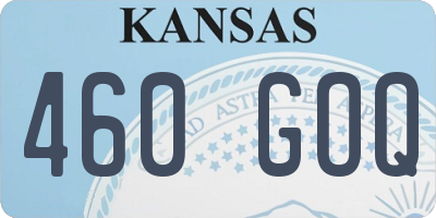 KS license plate 460GOQ