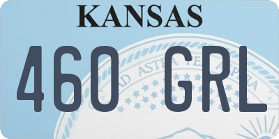KS license plate 460GRL