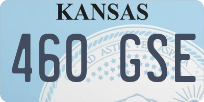KS license plate 460GSE