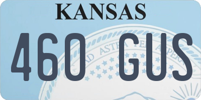 KS license plate 460GUS