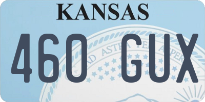 KS license plate 460GUX