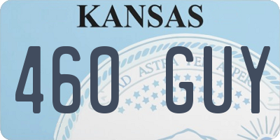 KS license plate 460GUY