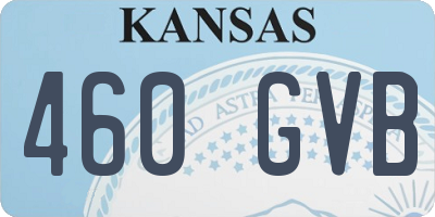 KS license plate 460GVB