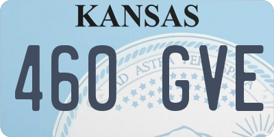 KS license plate 460GVE
