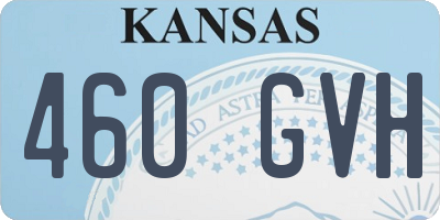 KS license plate 460GVH