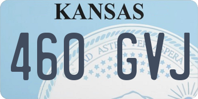 KS license plate 460GVJ