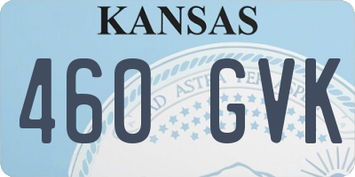 KS license plate 460GVK