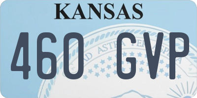 KS license plate 460GVP