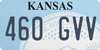 KS license plate 460GVV