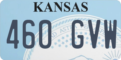 KS license plate 460GVW