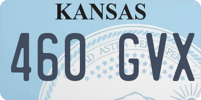 KS license plate 460GVX