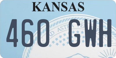 KS license plate 460GWH