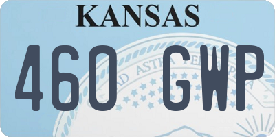 KS license plate 460GWP