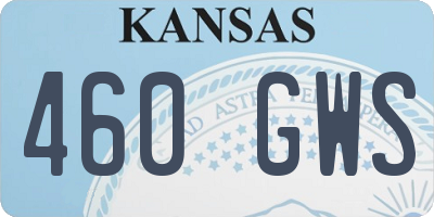 KS license plate 460GWS