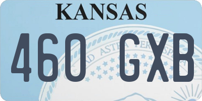 KS license plate 460GXB