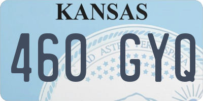 KS license plate 460GYQ